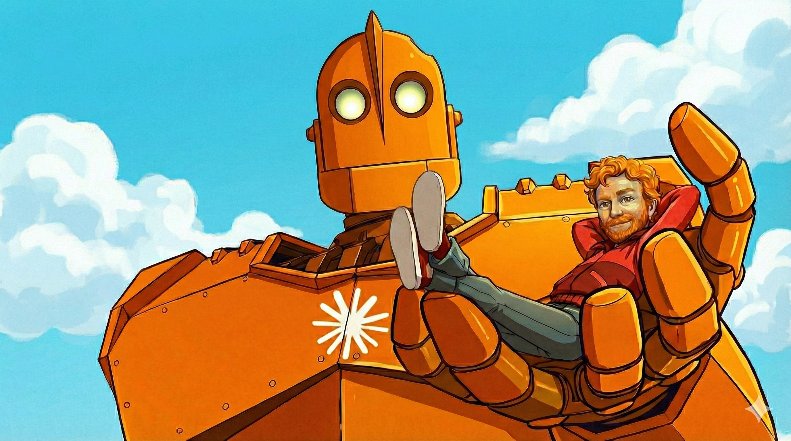 Claude Code Impact Analysis - Robot holding developer